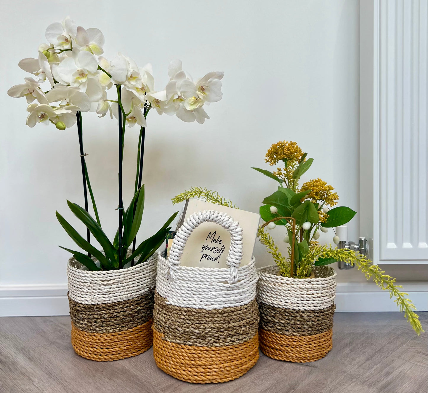 Set of 3 Seagrass Basket Set