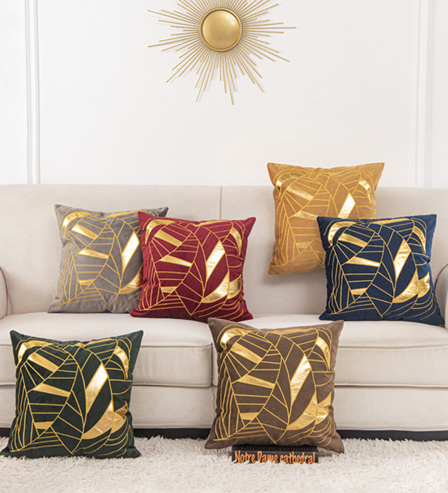 Dutch Velvet Gilded Cushion Cover