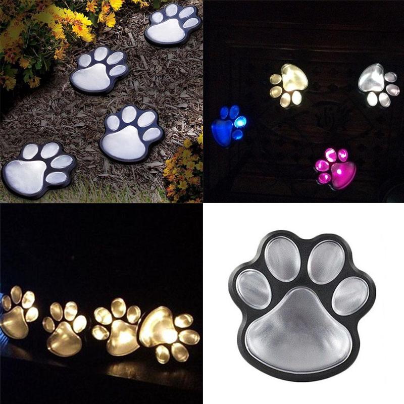 Outdoor LED Paw Print Lights