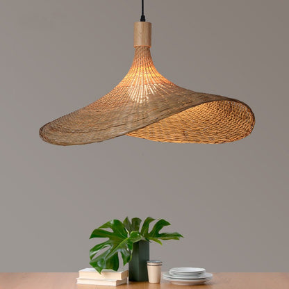 Bamboo Rattan Chandelier