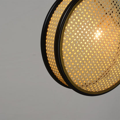 Rattan Chandelier Light