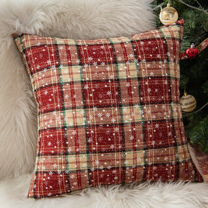 Traditional Plaid Cushion Cover