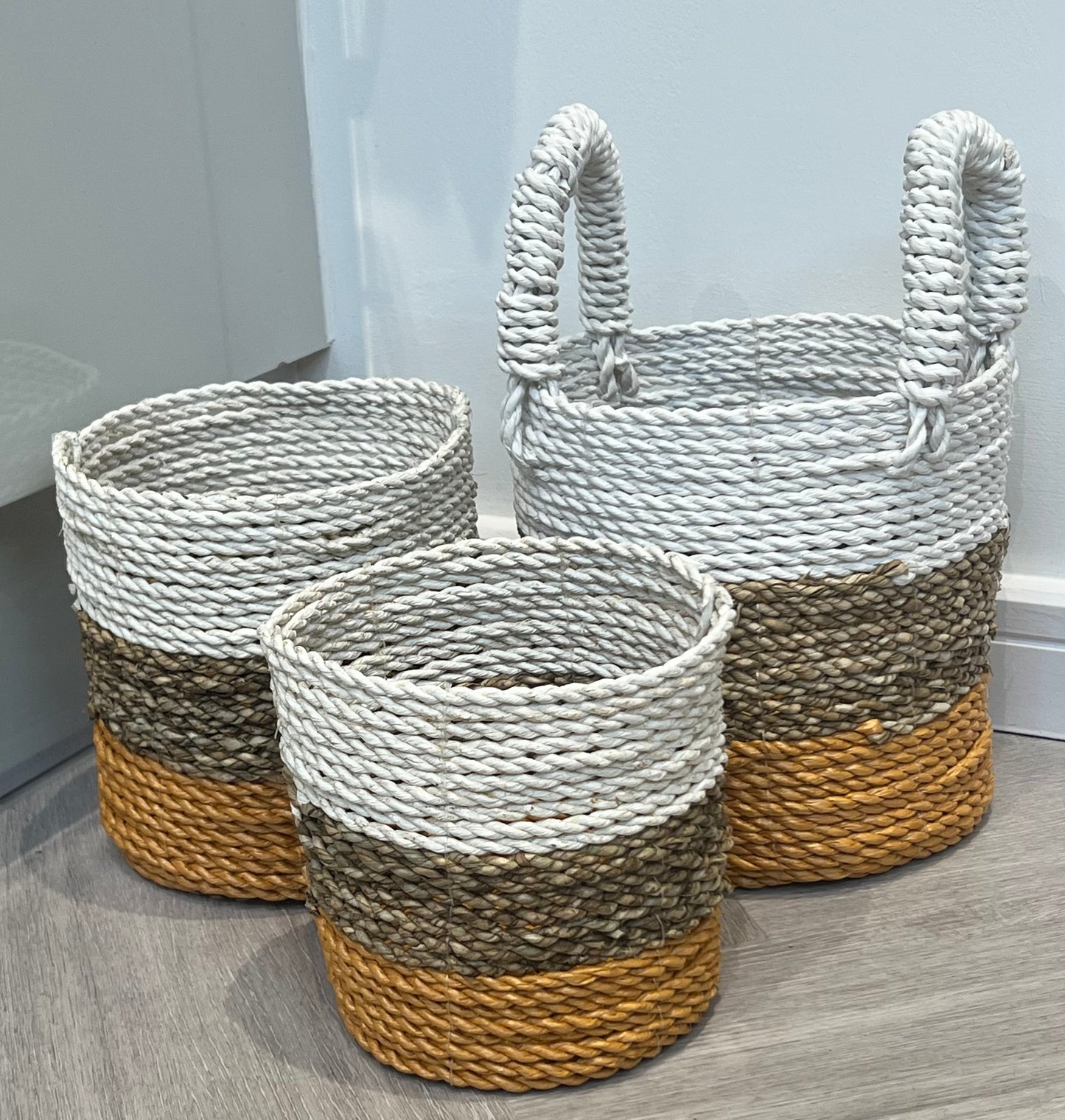 Set of 3 Seagrass Basket Set
