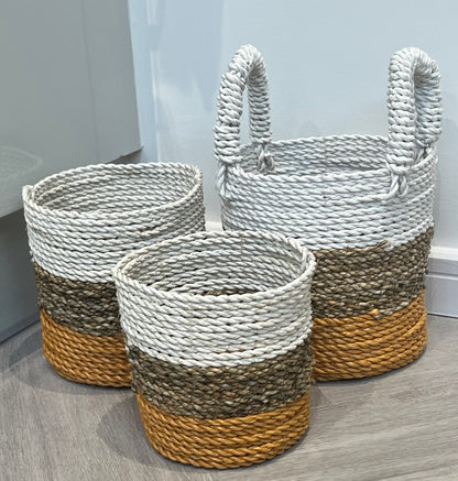 Set of 3 Seagrass Basket Set