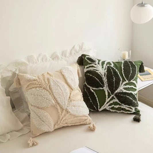 Tufted Tassel Cushion Cover