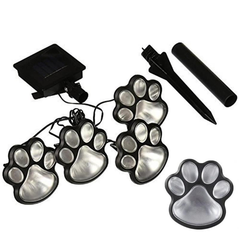 Outdoor LED Paw Print Lights