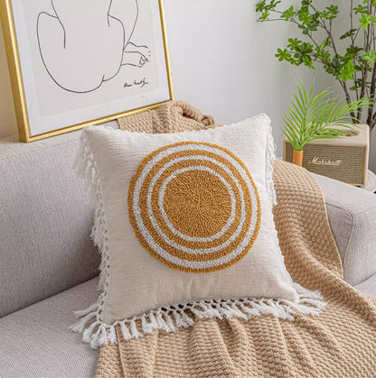 Sun Tasseled Cushion Cover