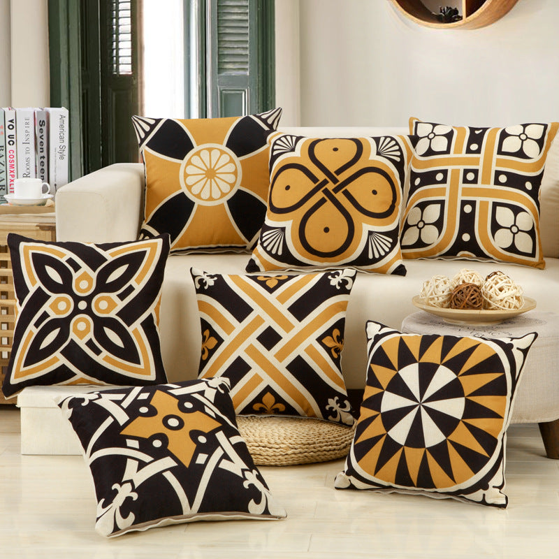 Geometric Cushion Cover