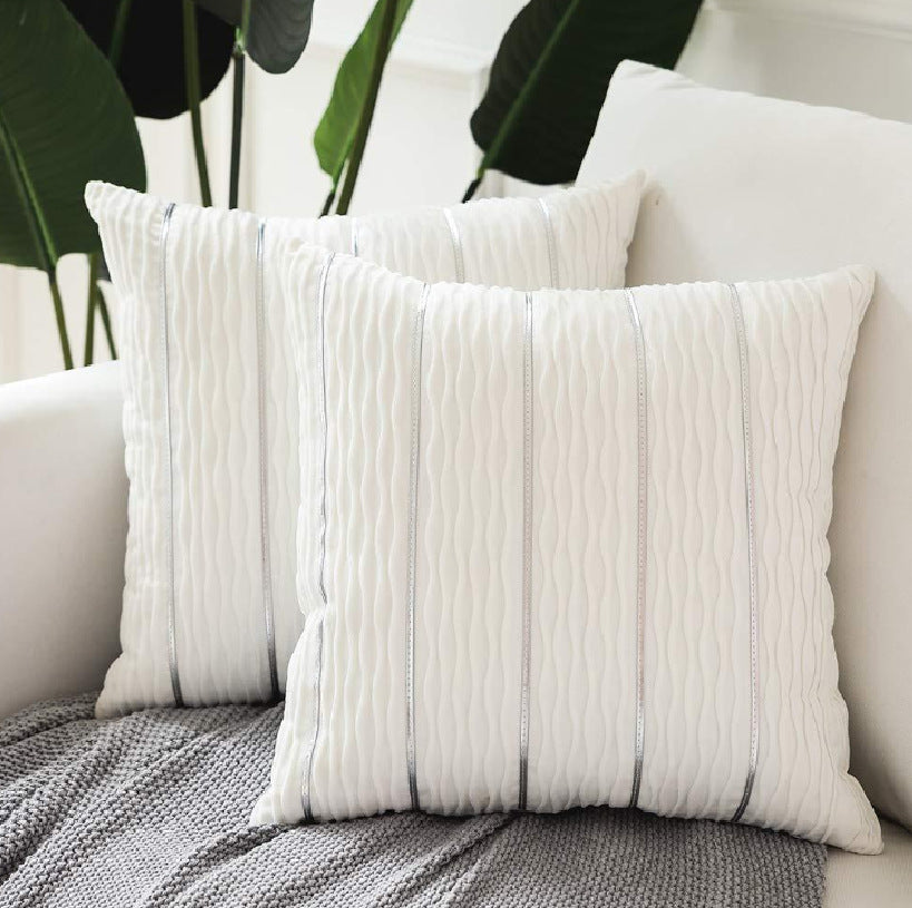 Luxury Striped Cushion Cover