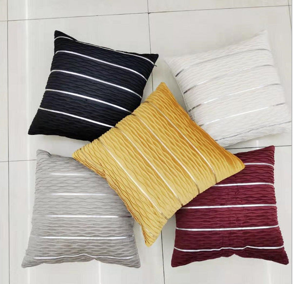 Luxury Striped Cushion Cover