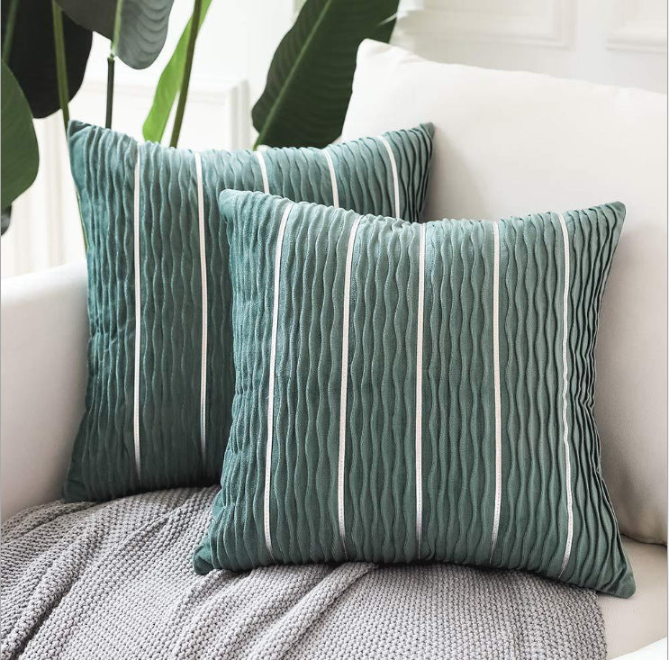 Luxury Striped Cushion Cover