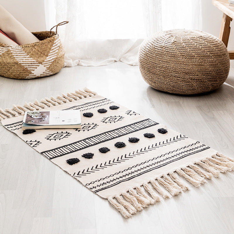 Vintage Fringed Strip Rug