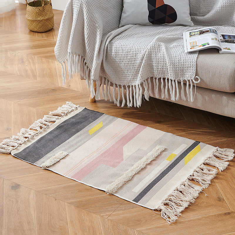 Vintage Fringed Strip Rug