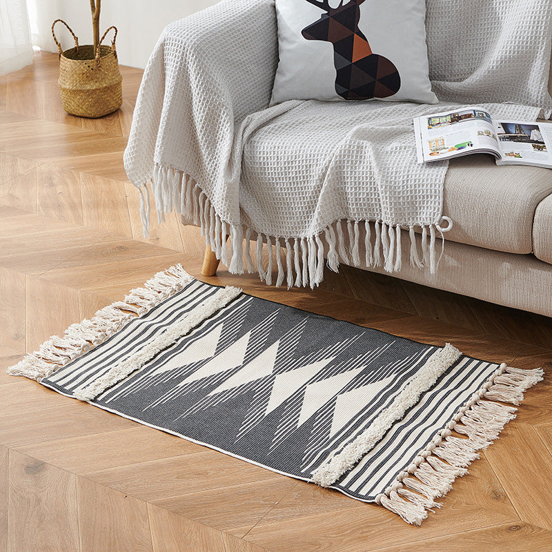 Vintage Fringed Strip Rug